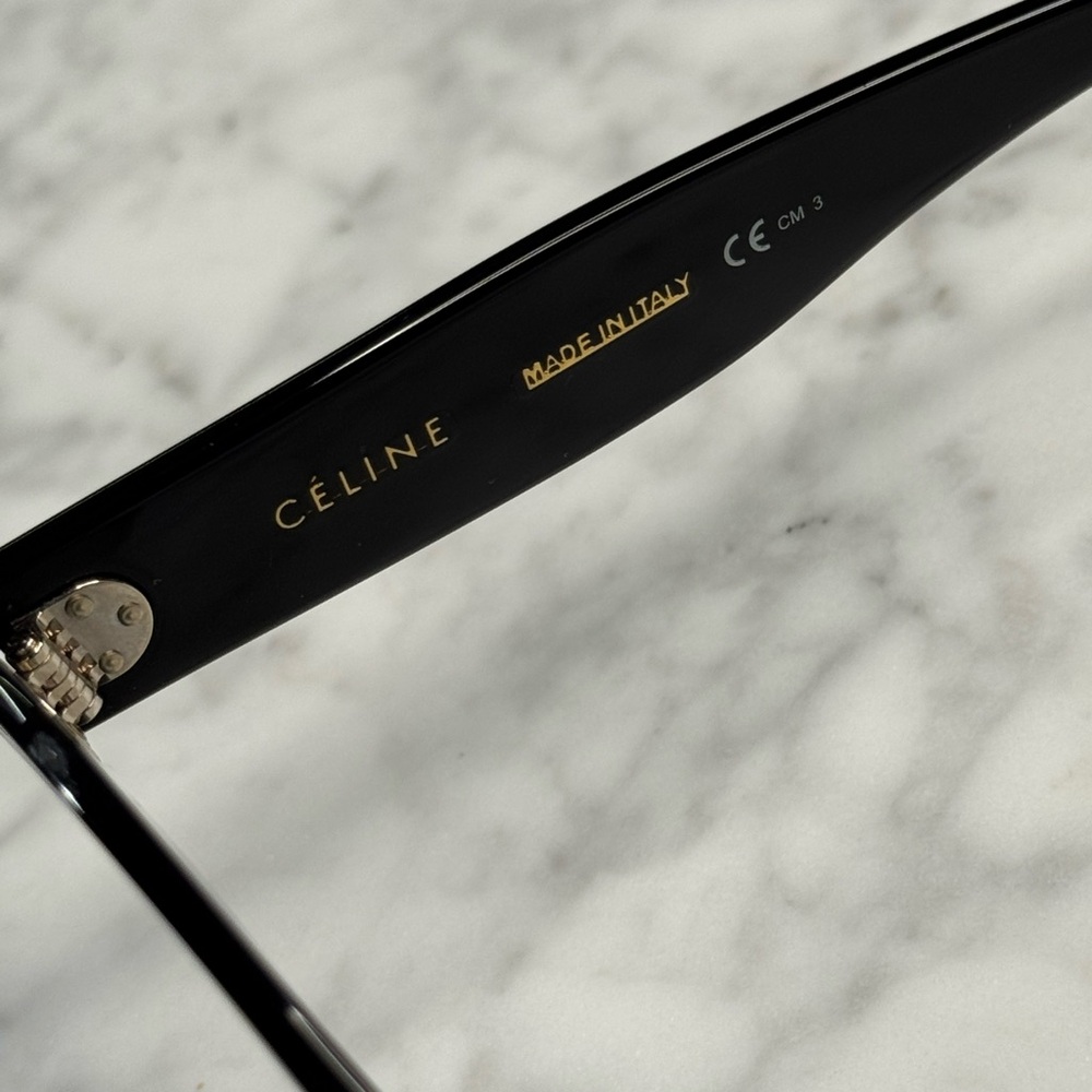 Céline OverSized Black Cat Eye Sunglasses - Picture 3 of 8
